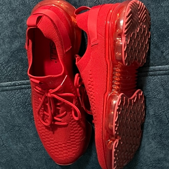 Red on Red Sneakers - Picture 4 of 5